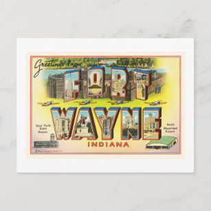 Cartão Postal Fort Wayne #2 Indiana na lembrança das viagens