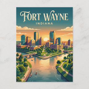 Cartão Postal Fort Wayne EUA