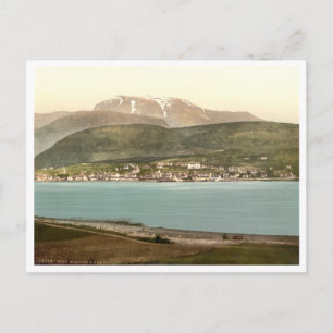 Cartão Postal Fort William e Ben Nevis, Inverness, Escócia