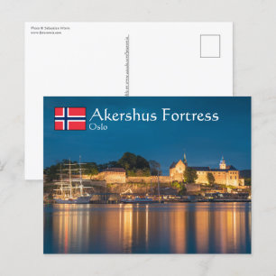 Cartão Postal Fortaleza de Oslo Akershus