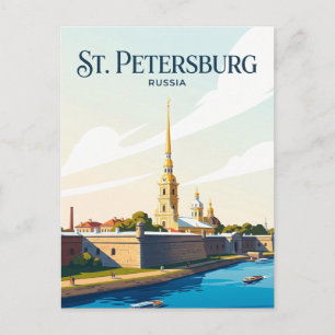 Cartão Postal Fortaleza de Pedro e Paulo Rússia