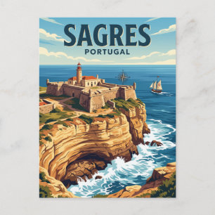 Cartão Postal Fortaleza de Sagres Portugal