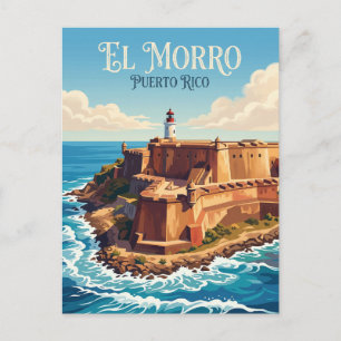 Cartão Postal Fortaleza de San Felipe del Morro Porto Rico