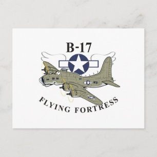 Cartão Postal Fortaleza voadora B-17