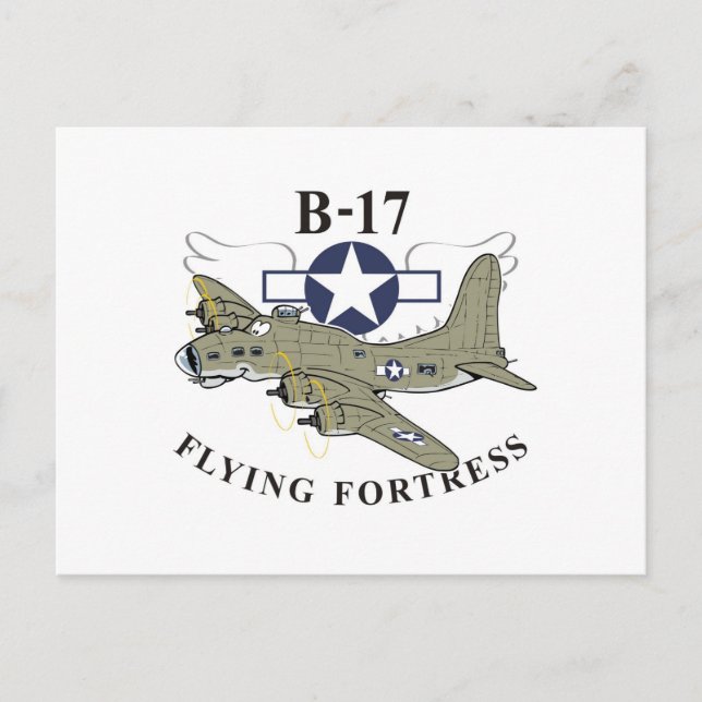 Cartão Postal Fortaleza voadora B-17 (Frente)