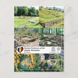 Cartão Postal Fortalezas Dacianas da UNESCO das Montanhas Orasti