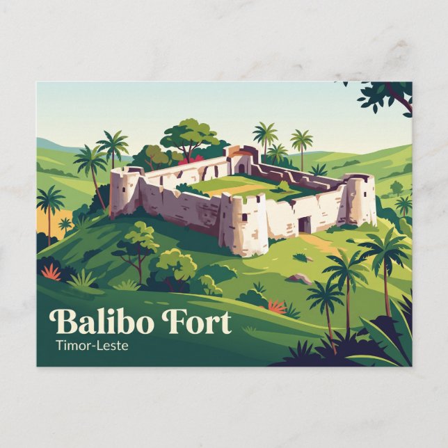 Cartão Postal Forte Balibo Timor-Leste (Frente)