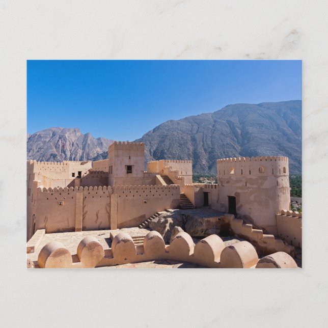 Cartão Postal Forte de Nakhl, Omã (Frente)