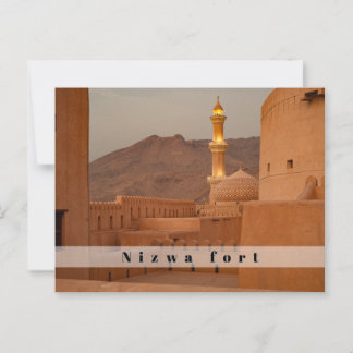 Cartão postal forte de Nizwa