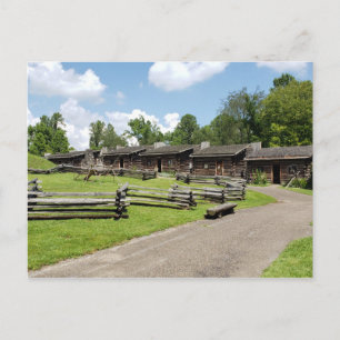 Cartão Postal Forte do século XVIII em Boonesborough em Kentucky