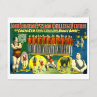 Forte Poster do Circus Show Vintage 1898