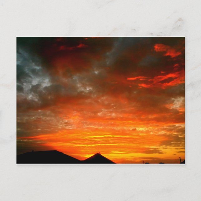 Cartão Postal Forte Worth pôr do sol (Frente)