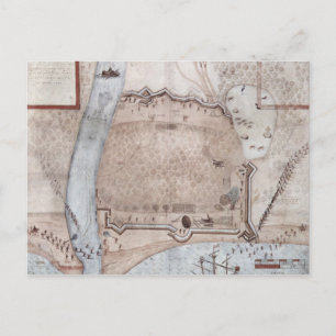 Cartão Postal Fortified Encampi, Porto Rico