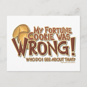 Cartão Postal Fortune Cookie