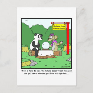 Cartão Postal Fortune Teller: Cartoon Panda