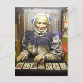 Cartão Postal Fortune Teller do Papai noel Cruz Boardwalk