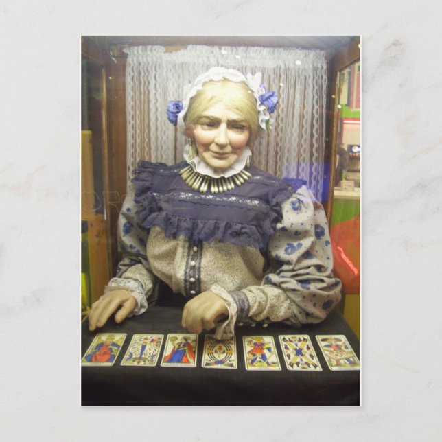 Cartão Postal Fortune Teller do Papai noel Cruz Boardwalk (Frente)