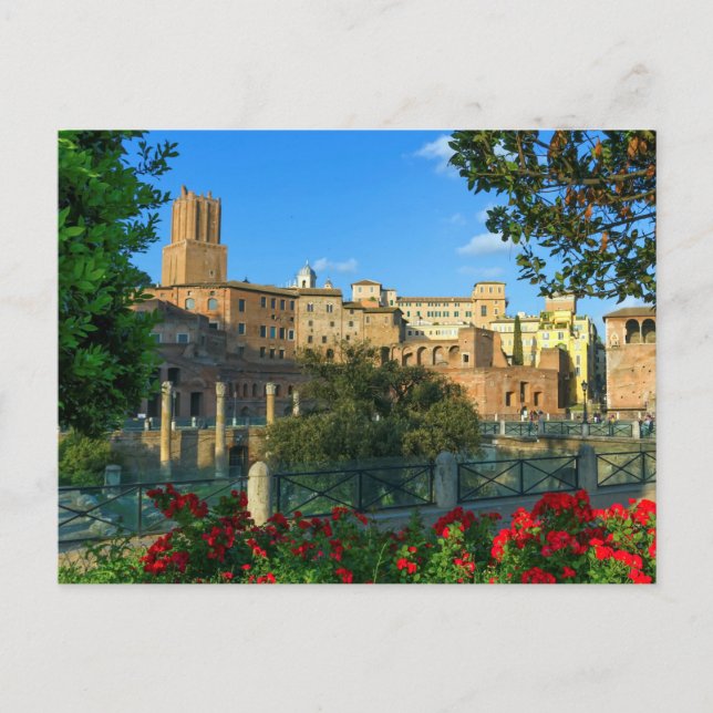 Cartão Postal Fórum de Trajan, Traiani, Roma, Itália (Frente)