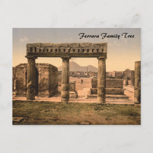 Cartão Postal Fórum, Pompeia, Campânia, Itália