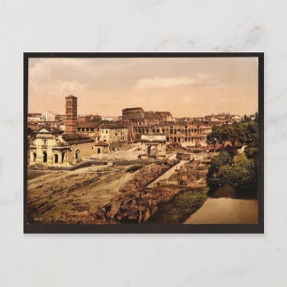 Cartão Postal Fórum Românico da Palatina, Roma, Itália vinta
