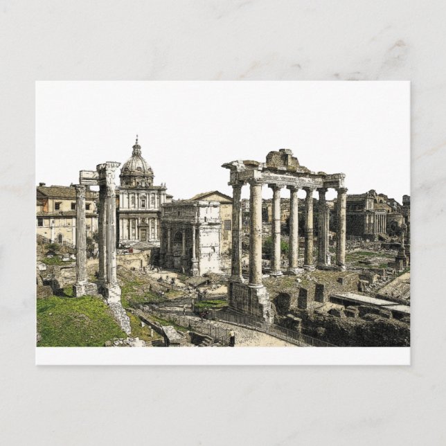 Cartão Postal Fórum Romano (Frente)
