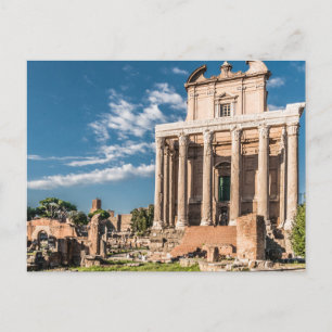 Cartão Postal Fórum Romano Colósforo Itália Roma