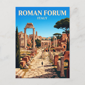 Cartão Postal Fórum Romano Itália
