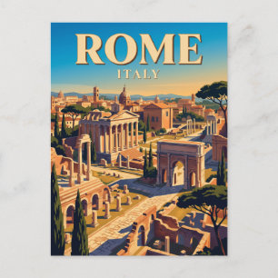 Cartão Postal Fórum Romano Itália