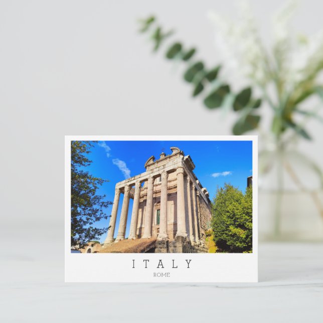 Cartão Postal Fórum Romano, Roma, Itália (Em pé/Frente)