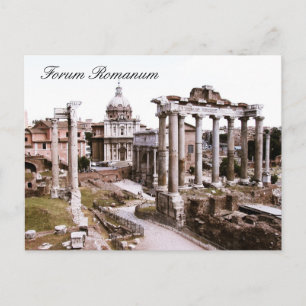 Cartão Postal Forum Romanum, Roma, Itália