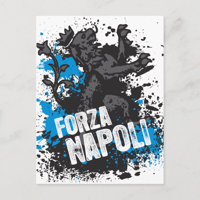 Cartão Postal Forza Napoli (Frente)
