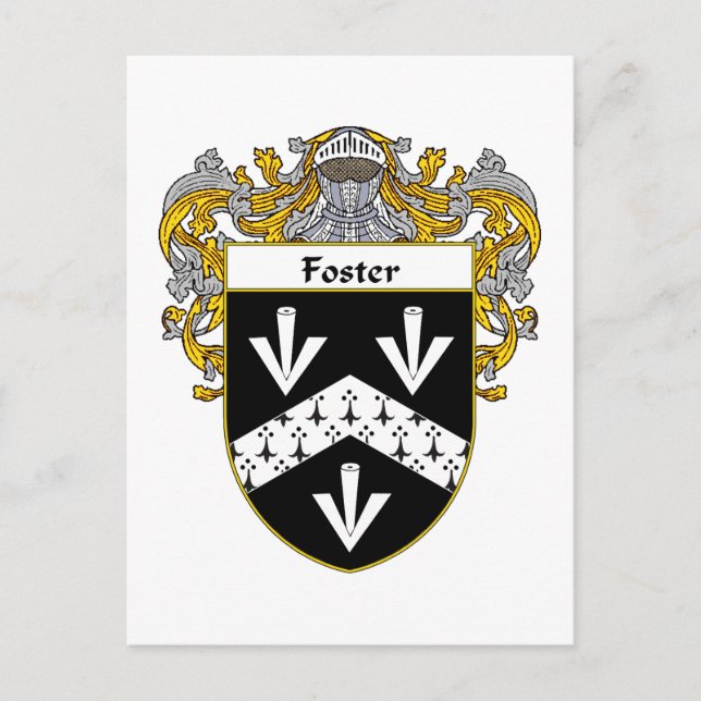 Cartão Postal Foster Casaco de Braços (Mantled) (Frente)