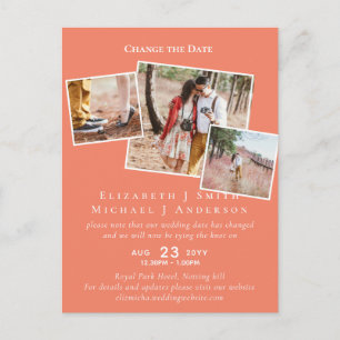 Cartão Postal FOTO Alterar os planos de data Adiando qualquer ev