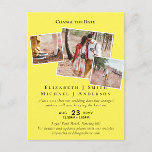 Cartão Postal FOTO Alterar os planos de data Adiando qualquer ev