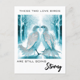 Cartão Postal *~* FOTO Aniversário Absracto Pássaros do Amor AP5