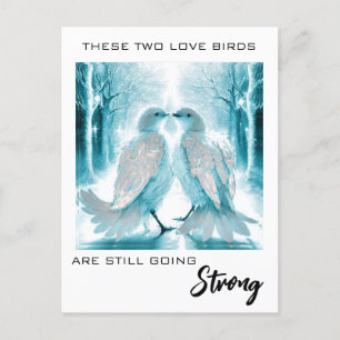 Cartão Postal *~* FOTO Aniversário Abstract Love Birds AP54