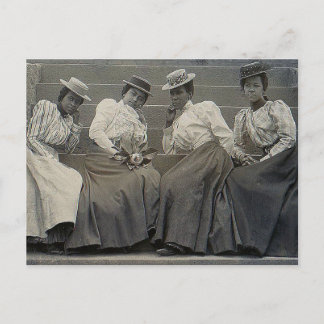 Cartão Postal Foto antiga de mulheres afro-americanas