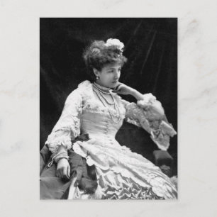Cartão Postal Foto Antiga de Sarah Bernhardt - 1877