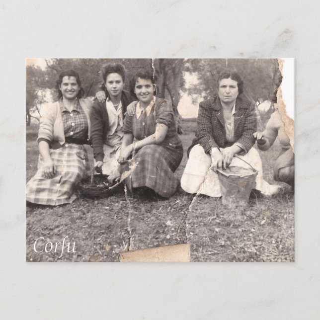 Cartão Postal Foto antiga do Corfu (Frente)
