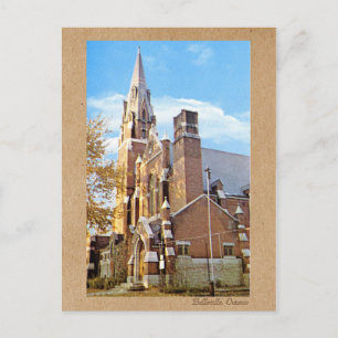 Cartão Postal Foto Antiga Igreja Editável Década de 1970