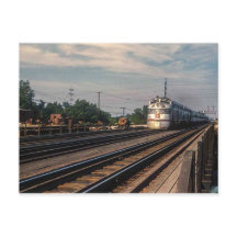 Foto antiga Locomotiva da Burlington Route