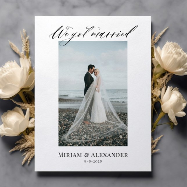 Cartão Postal Foto: Cartaz de anúncio de casamento (Criador carregado)