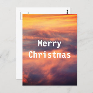 Cartão Postal Foto Cena de Imagem Sunset Feliz Natal
