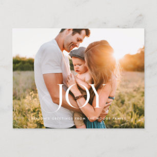 Cartão Postal Foto clássica elegante de Joy Holiday