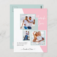 Foto Collage OBRIGADO VOCÊ Casamento/Bebê/Formando