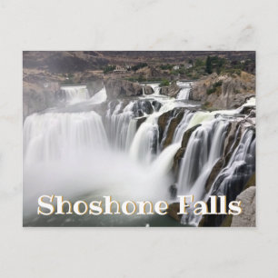 Cartão Postal Foto da Cachoeira Shoshone Falls com Longa Exposiç