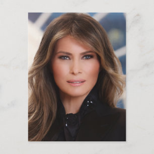 Cartão Postal Foto da Casa Branca Oficial Melania Trump