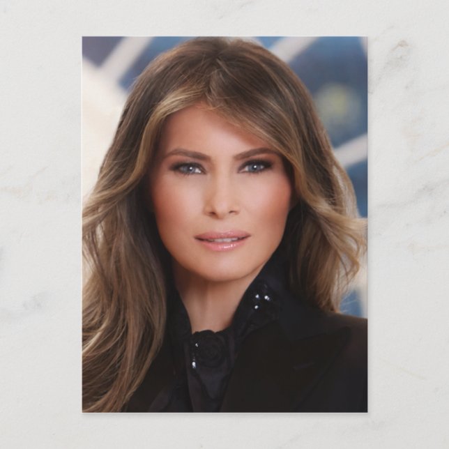 Cartão Postal Foto da Casa Branca Oficial Melania Trump (Frente)