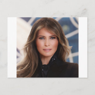 Cartão Postal Foto da Casa Branca Oficial Melania Trump