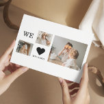 Cartão Postal Foto da Colagem de Tendência e nós amamos seu pres<br><div class="desc">Mostre ao seu pai o quanto você se importa com esse presente de "Nós te amamos Pai". O presente pode vir de muitas formas, como uma caneca personalizada, uma foto-frame ou até uma t-shirt. A mensagem "We Love You Pai" é uma maneira simples, mas poderosa de expressar seu amor e...</div>